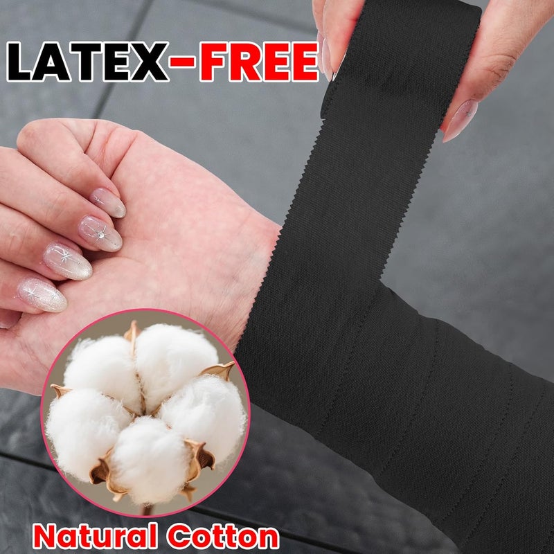NUITPY 6 Pack Athletic Tape, Black Sports Tape, Easy Tear Wrist Tape, Strong Adhesion Tapes for Boxing, Gymnastics, Hockey, Soccer, Lacrosse and First Aid - Image 3